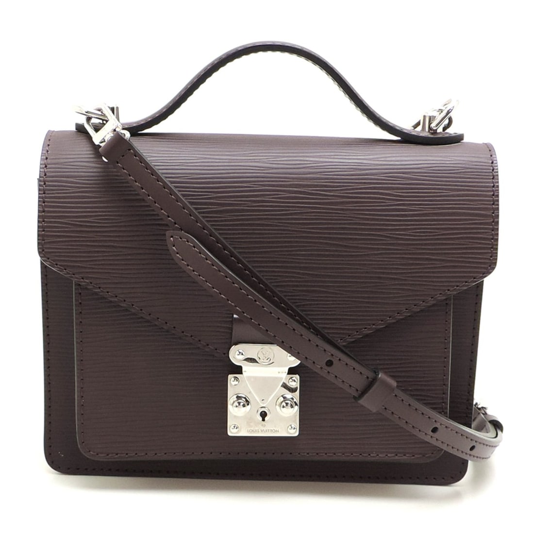 Louis Vuitton Monceau BB Women's Handbag M40977 (Discontinued) Epi Ketchu (Purple): --- Catalog ---Category: SizeSize (HxWxD): 16cm x 20cm x 6cm / 6.29'' x 7.87'' x 2.36''Category: DesignType: HandbagColor: Purple, QuetscheGender: WomenMaterial: Epi leather Category: GeneralMPN: M409