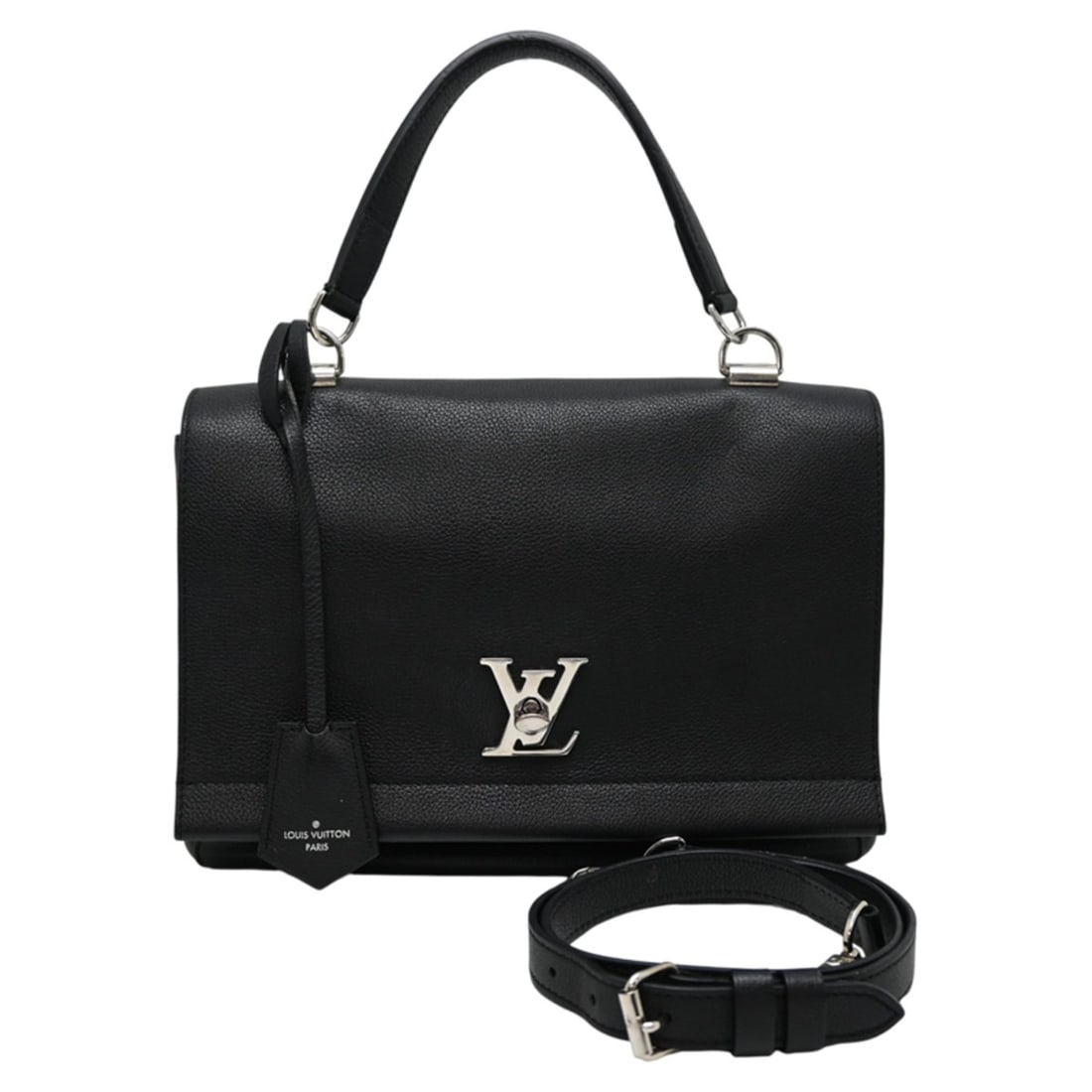 Louis Vuitton Lockme Cartable Women's Handbag M50250 (Discontinued) Taurillon Leather Noir: --- Catalog ---Category: SizeSize (HxWxD): 21cm x 28cm x 10cm / 8.26'' x 11.02'' x 3.93''Category: DesignType: HandbagColor: NoirGender: WomenMaterial: Leather Leather/Fur Type: Taurillon leatherCateg