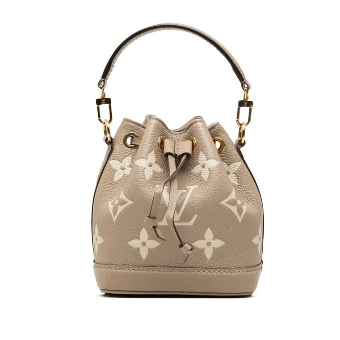 Louis Vuitton Monogram Empreinte Nano Noé Handbag M46291 Tourtrell Crème Beige Leather Women's (1 of 12)