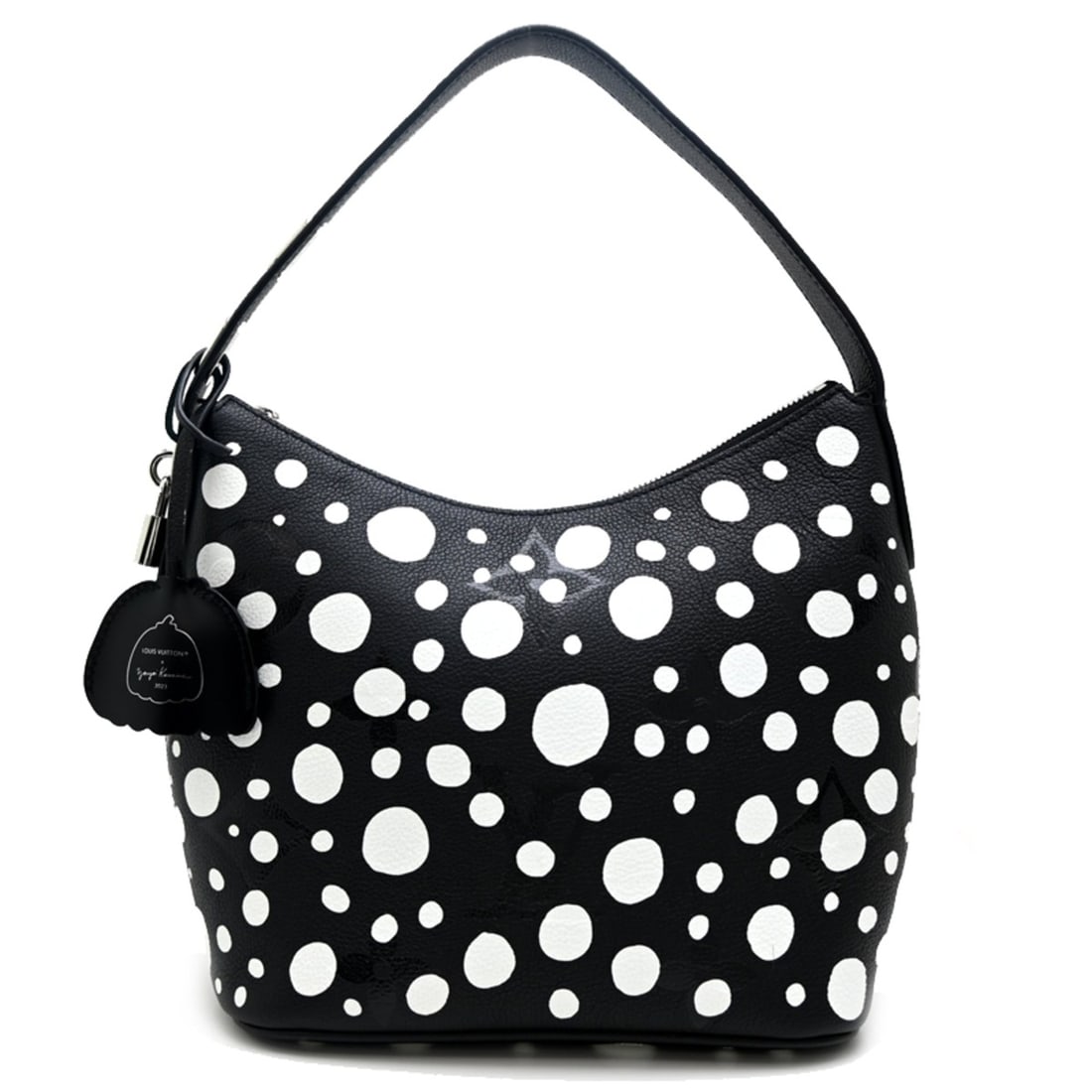 Louis Vuitton Marshmallow PM (Infinity Dot) Yayoi Kusama Collaboration Women's Shoulder Bag M46391: --- Catalog ---Category: SizeSize (HxWxD): 24cm x 31cm x 13cm / 9.44'' x 12.2'' x 5.11''Category: DesignType: Shoulder bagColor: Black, Blanc, Noir, WhiteGender: WomenMaterial: Monogram Empreinte Cate