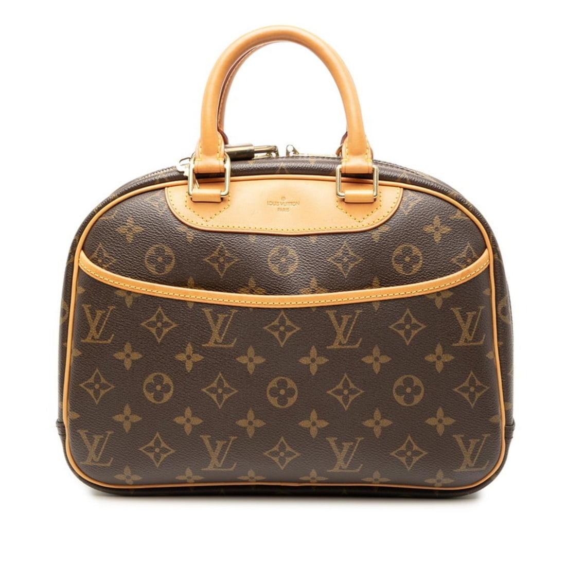 Louis Vuitton Monogram Trouville Handbag M42228 Brown Leather Women's LOUIS VUITTON: --- Catalog ---Category: SizeSize (HxWxD): 21cm x 28cm x 10cm / 8.26'' x 11.02'' x 3.93''Category: DesignType: HandbagColor: BrownGender: WomenMaterial: PVC , Leather Category: GeneralMPN: M42228Brand