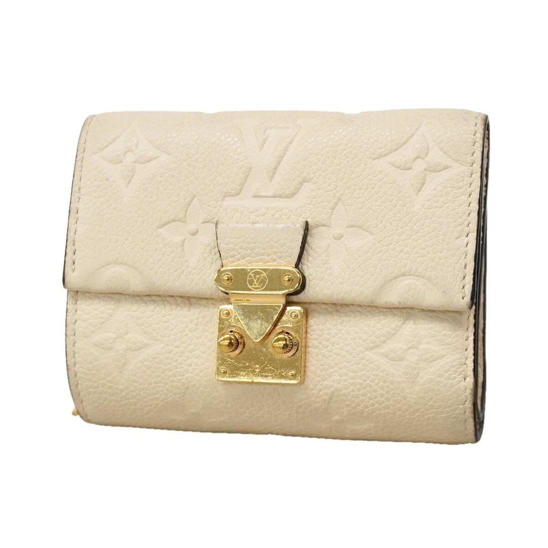 Louis Vuitton Tri-fold Wallet Monogram Empreinte Portefeuille Métis Compact M81071 Cream Ladies: --- Catalog ---Category: SizeSize (HxWxD): 9.5cm x 11cm x 4cm / 3.74'' x 4.33'' x 1.57''Category: DesignType: Wallet (tri-fold)Color: CreamGender: WomenCategory: GeneralMPN: M81071Brand: Louis Vuitton