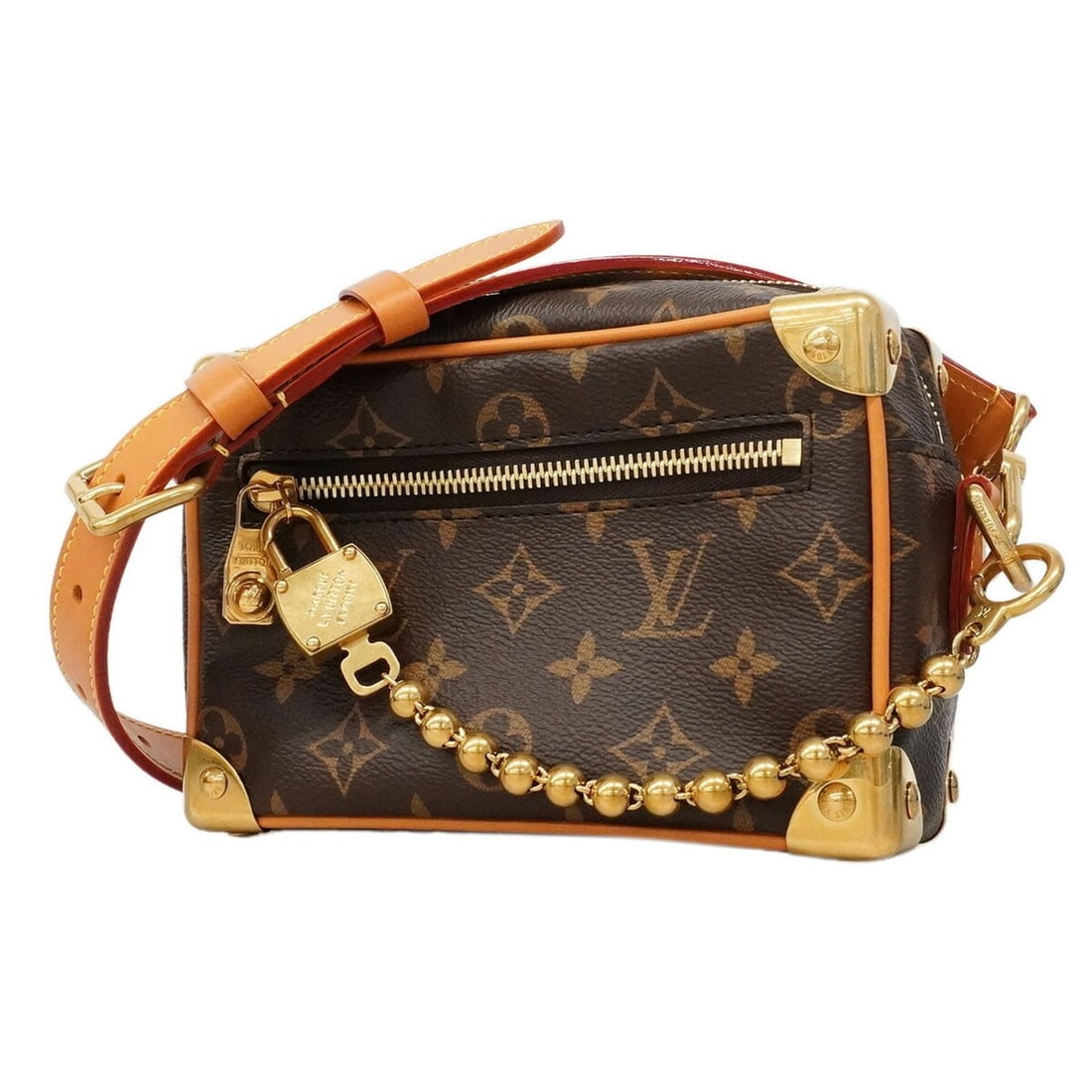 Louis Vuitton Monogram Archive Mini Soft Trunk Shoulder Bag M14729 Brown Women's: --- Catalog ---Category: SizeSize (HxWxD): 13cm x 18.5cm x 7.5cm / 5.11'' x 7.28'' x 2.95''Category: DesignType: Shoulder bagColor: BrownGender: WomenCategory: GeneralMPN: M14729Brand: Louis Vuitton--
