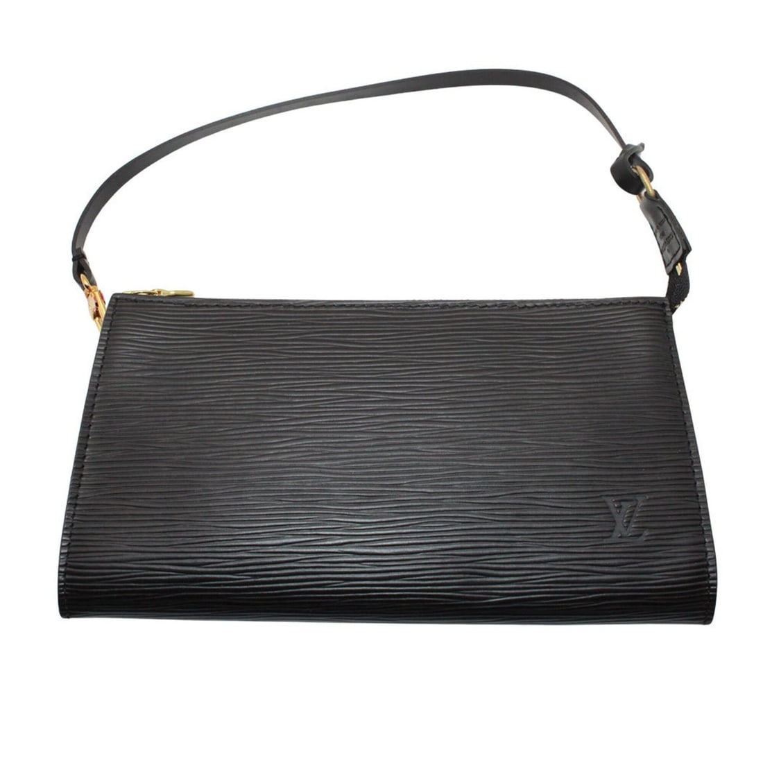 Louis Vuitton LOUIS VUITTON Handbag Pouch Epi Leather Women's Brand Pochette Accessoires Noir M52942: --- Catalog ---Category: SizeSize (HxWxD): 12cm x 21cm x 3cm / 4.72'' x 8.26'' x 1.18''Category: DesignType: Handbag, Pochette, PouchColor: Black, NoirGender: WomenMaterial: Epi leather Category: Gene