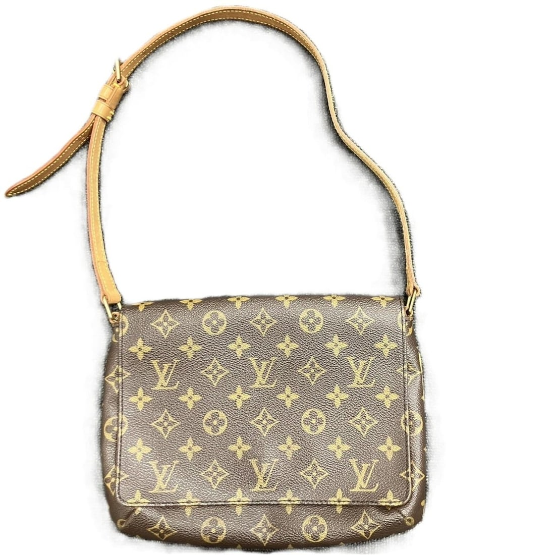Louis Vuitton M51257 Monogram Musette Tango: --- Catalog ---Category: SizeSize (HxWxD): 19cm x 24cm x 5cm / 7.48'' x 9.44'' x 1.96''Category: DesignType: Shoulder bagColor: BrownMaterial: PVC Category: GeneralLine: MonogramBrand: Louis Vuitton--
