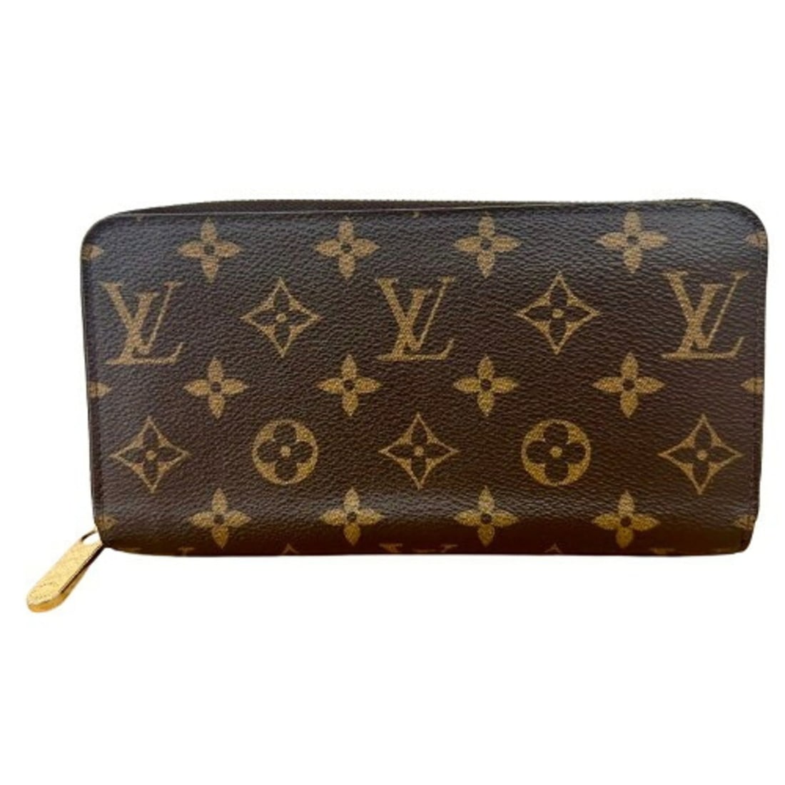 Louis Vuitton Monogram Zippy Wallet M42616 Long Leather Brown IC Chip (1 of 15)
