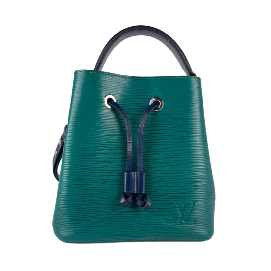 Louis Vuitton LOUIS VUITTON Handbag Shoulder Bag Epi NeoNoe BB Leather Green Navy Silver Women's: --- Catalog ---Category: SizeSize (HxWxD): 20cm x 22cm x 13cm / 7.87'' x 8.66'' x 5.11''Category: DesignType: Handbag, Shoulder bagColor: Green, NavyGender: WomenMaterial: Epi leather Category: Genera