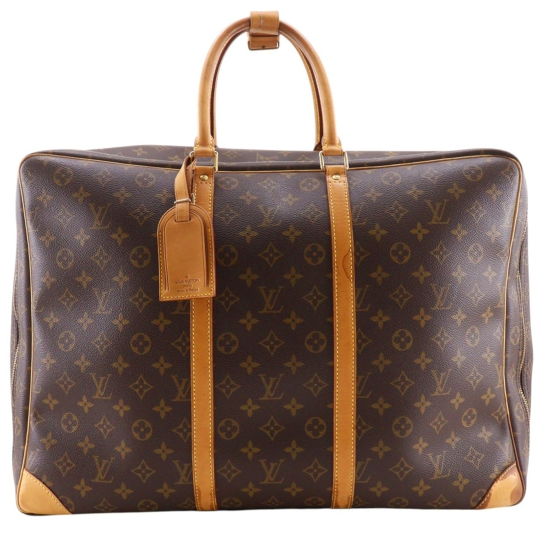 Louis Vuitton Sirius 50 Boston Bag M41406 Monogram Canvas 2001 Brown SP1011 A4 Double Zipper Unisex (1 of 20)