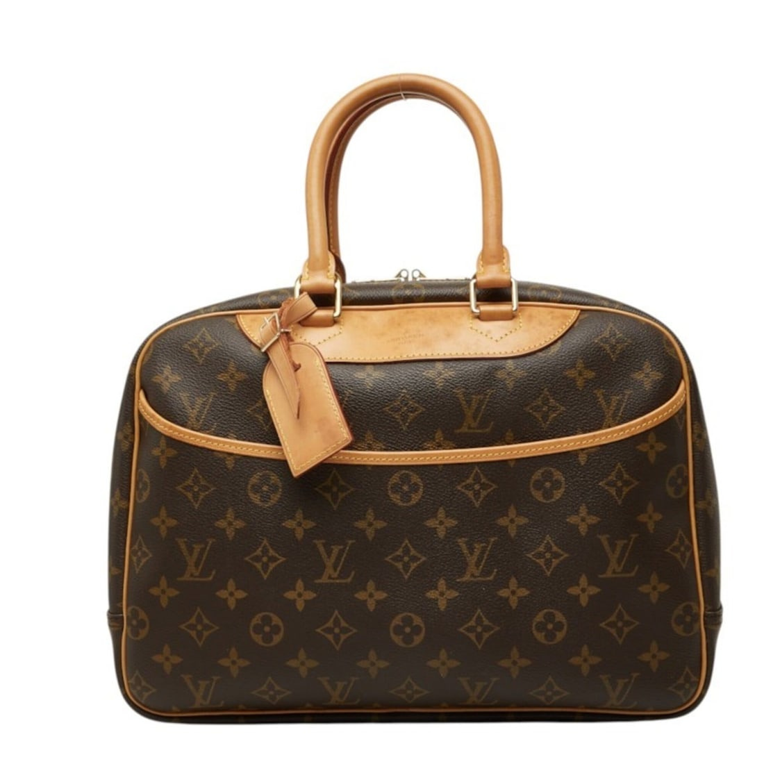 Louis Vuitton Monogram Deauville Handbag M47270 Brown Leather Women's LOUIS VUITTON: --- Catalog ---Category: SizeSize (HxWxD): 26cm x 34cm x 13cm / 10.23'' x 13.38'' x 5.11''Category: DesignType: HandbagColor: BrownGender: WomenMaterial: PVC , Leather Category: GeneralMPN: M47270Bran