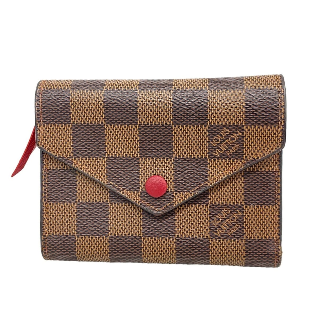 Louis Vuitton Tri-fold Wallet Damier Portefeuille Victorine N41659 Ebene Women's: --- Catalog ---Category: SizeSize (HxWxD): 9.5cm x 12cm x 2cm / 3.74'' x 4.72'' x 0.78''Category: DesignType: Wallet (tri-fold)Color: EbeneGender: WomenCategory: GeneralMPN: N41659Brand: Louis Vuitton
