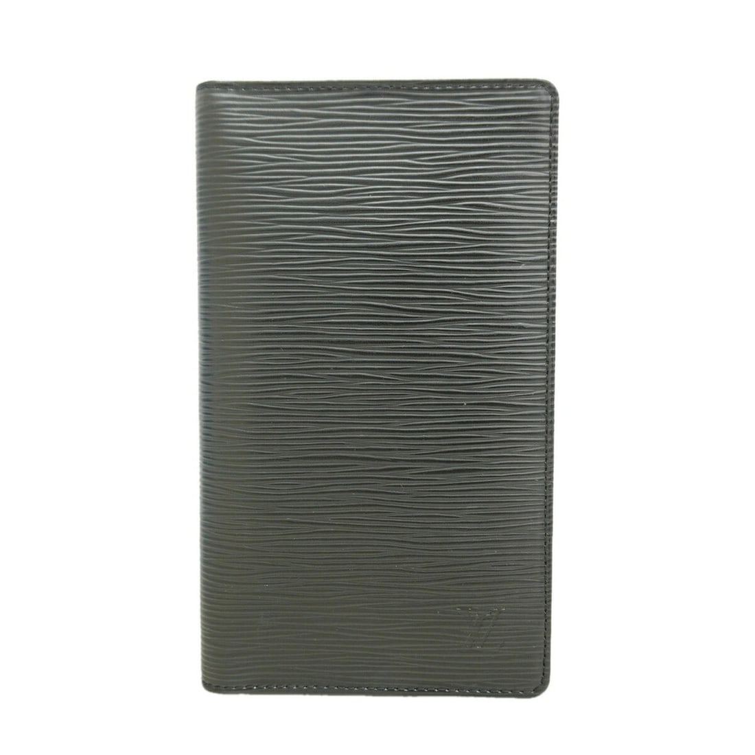 Louis Vuitton Epi Leather Notebook Cover, Portefeuille Credit Noir, for Men and Women: --- Catalog ---Category: DesignColor: NoirGender: Men,WomenCategory: GeneralBrand: Louis VuittonCategory: Physical PropertiesSize (HxWxD): 19cm x 10.5cm x 1cm / 7.48'' x 4.13'' x 0.39''--- Item List -