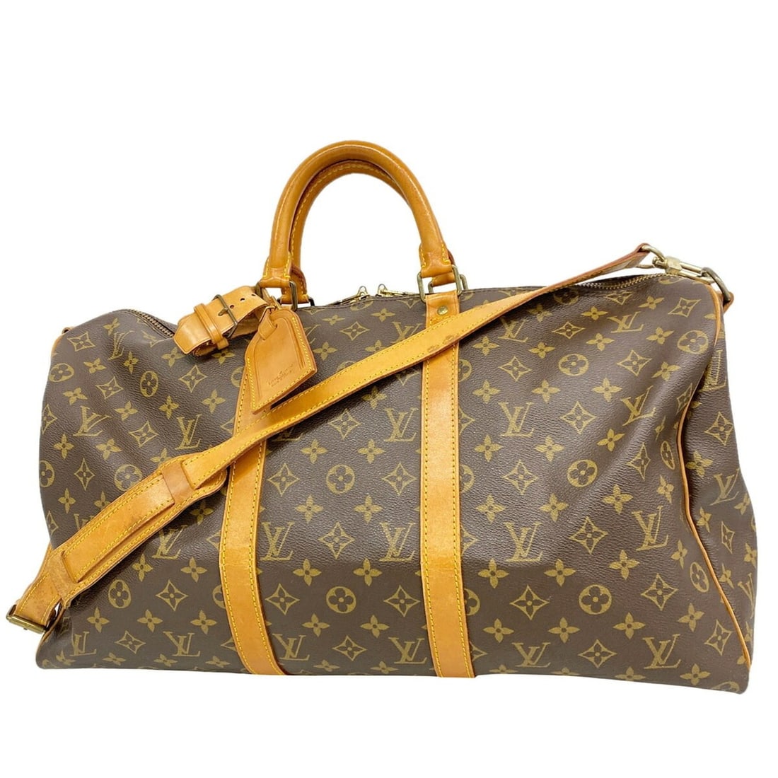 Louis Vuitton Bag/Boston Bag Monogram Keepall Bandoulière 50 M41416 Brown Men's/Women's P3527243: --- Catalog ---Category: SizeSize (HxWxD): 29cm x 50cm x 22.5cm / 11.41'' x 19.68'' x 8.85''Category: DesignType: Boston bagColor: BrownGender: Men,WomenCategory: GeneralMPN: M41416Brand: Louis Vuitto