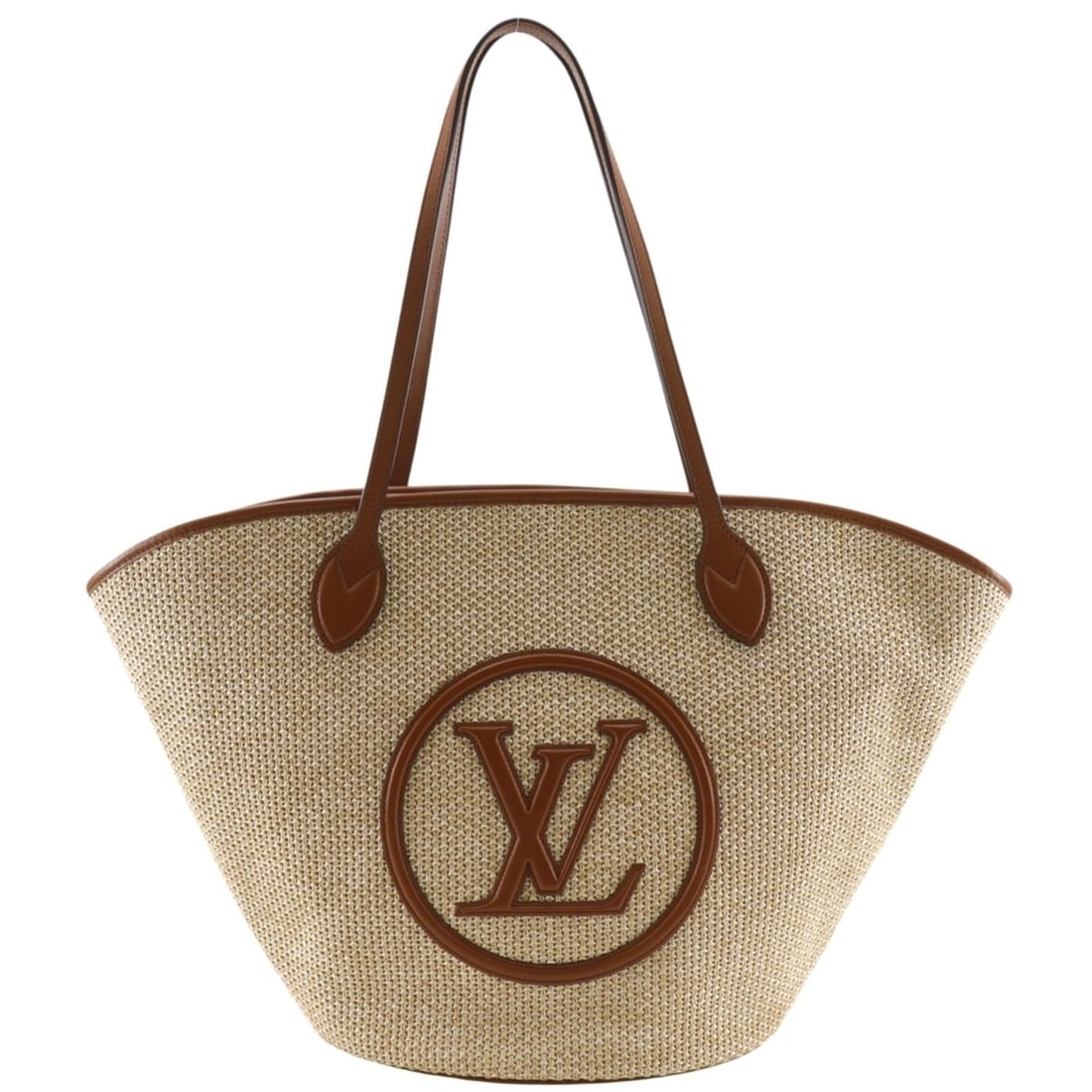 Louis Vuitton Saint-Jacques NM Tote Bag, Spring in the City, M59963, Raffia, Beige, A4 size,: --- Catalog ---Category: SizeSize (HxWxD): 32cm x 28cm x 19cm / 12.59'' x 11.02'' x 7.48''Category: DesignType: Tote bagColor: BeigeGender: WomenMaterial: Raffia Category: GeneralBrand: Louis Vuitton-
