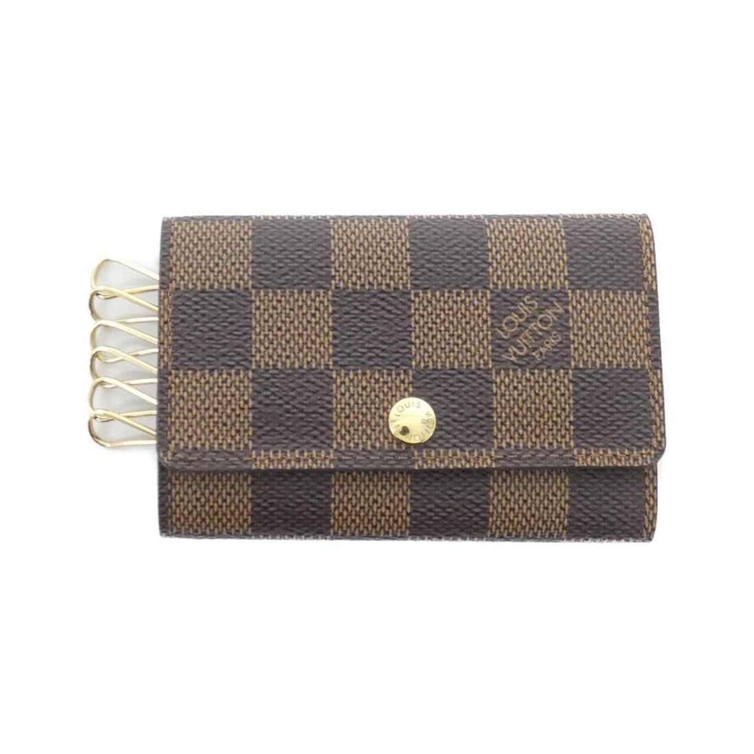 Louis Vuitton Damier Multicles N62630 Key Case: --- Catalog ---Category: DesignType: KeycaseColor: EbeneGender: WomenMaterial: Coated canvas Category: GeneralMPN: N62630Brand: Louis VuittonCategory: Physical PropertiesSize (HxWxD): 7cm x 11cm x
