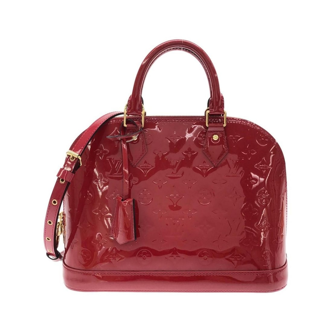 Louis Vuitton Vernis Alma M91770+J00967 Handbag: --- Catalog ---Category: SizeSize (HxWxD): 24cm x 31cm x 15cm / 9.44'' x 12.2'' x 5.9''Category: DesignType: HandbagColor: Indian roseGender: Men,WomenHardware Color: GoldCategory: GeneralMPN: M91770+