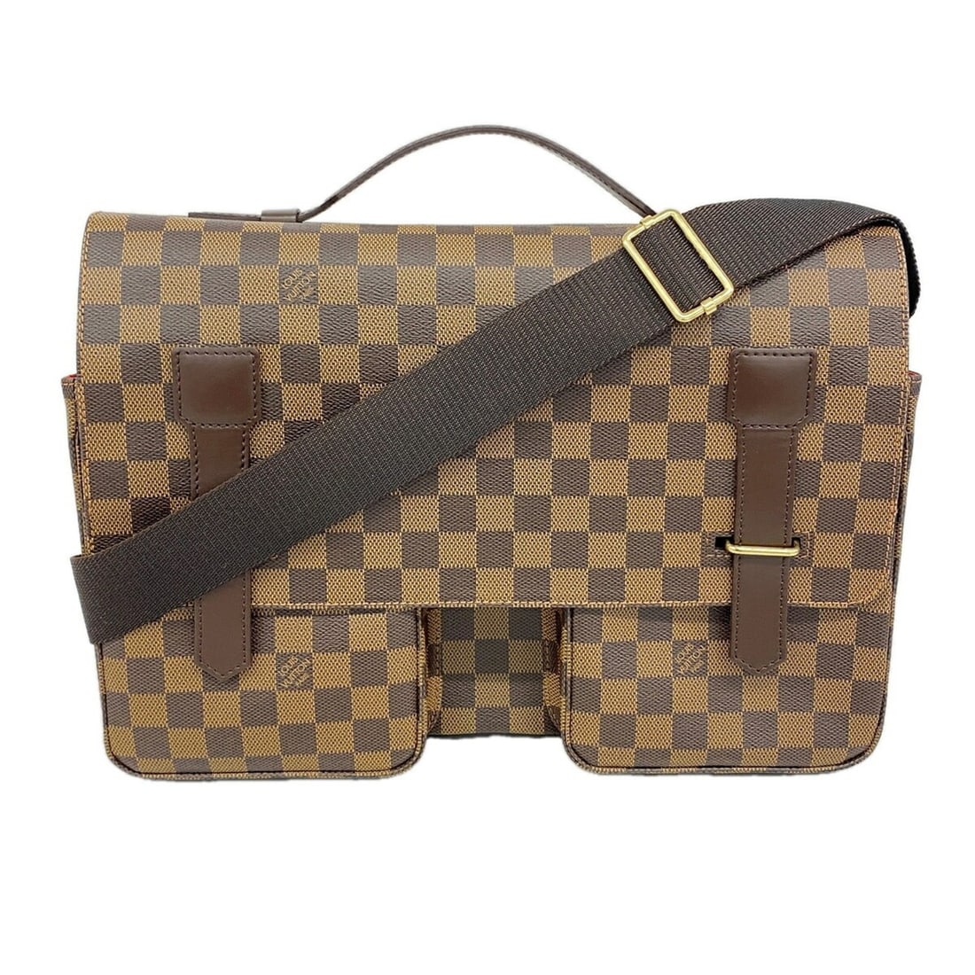 Louis Vuitton Damier Broadway Handbag N42270 Ebene 2-way bag for men and women: --- Catalog ---Category: SizeSize (HxWxD): 26cm x 35cm x 13cm / 10.23'' x 13.77'' x 5.11''Category: DesignType: HandbagColor: EbeneGender: Men,WomenCategory: GeneralMPN: N42270Brand: Louis Vuitton--- 