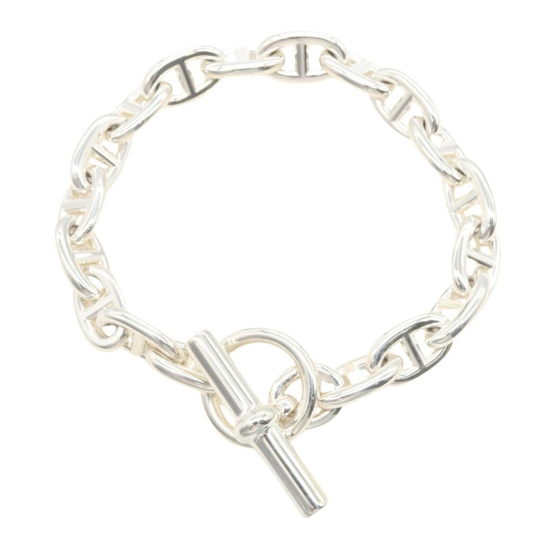 Hermes Chaine d'Ancre PM 18-link bracelet, sterling silver (925), men's and women's, tone. (1 of 11)