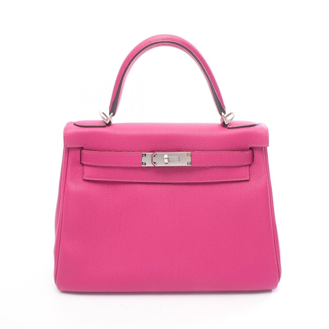 Hermes Kelly 28, 2-way handbag, Togo leather, purple tones.: --- Catalog ---Category: SizeSize (HxWxD): 21cm x 28cm x 11cm / 8.26'' x 11.02'' x 4.33''Category: DesignType: HandbagColor: PurpleGender: WomenMaterial: Togo leather Hardware Color: SilverCategory: G