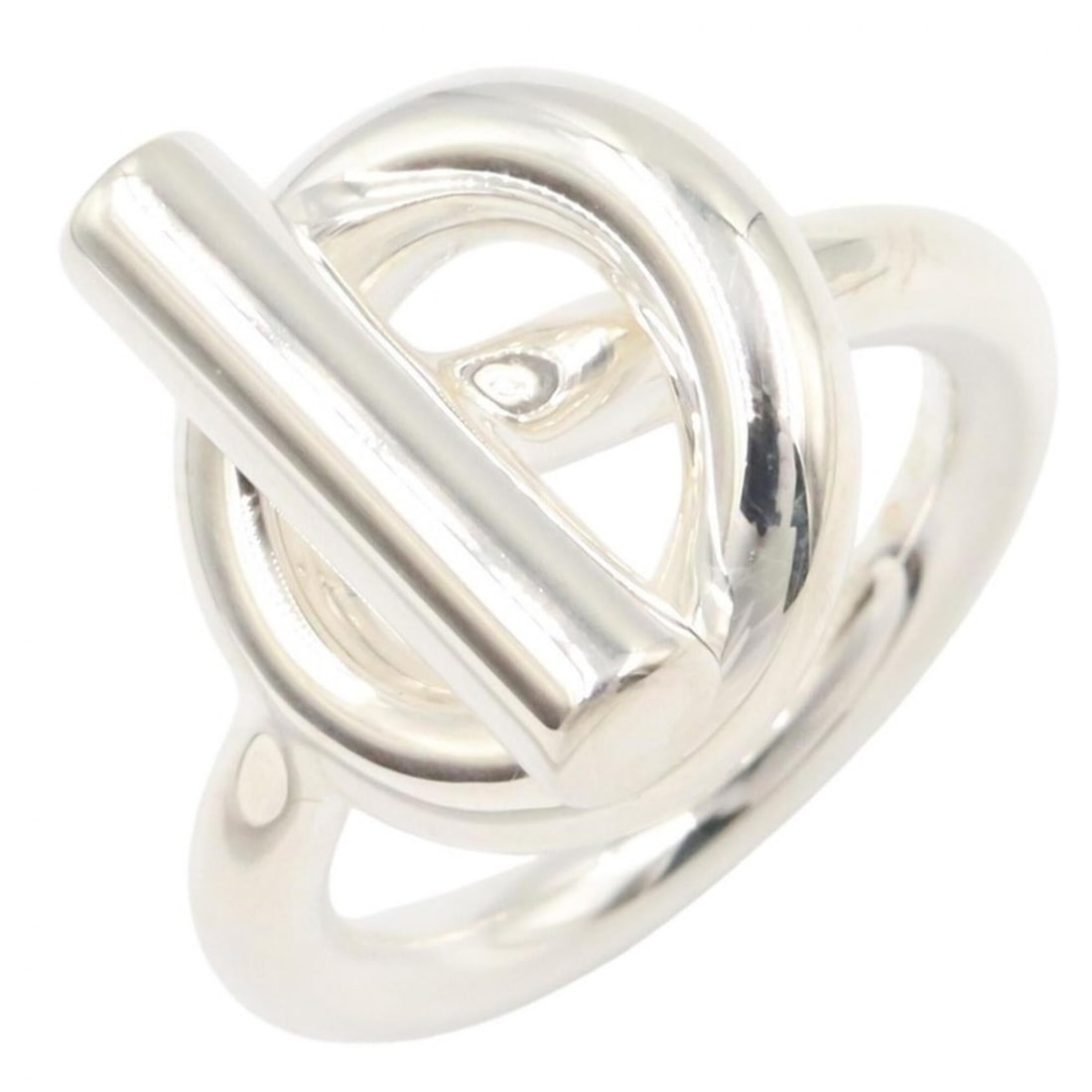 Hermes HERMES Echappé Ring MM Ring, Sterling Silver 925, Women's, Tone, H103658B 00047: --- Catalog ---Category: SizeJP Size: 9US Size: 5Category: DesignType: Band ringColor: SilverGender: WomenMaterial: Silver 925Category: GeneralMPN: H103658B 00047Brand: Hermes--- Item List ---Section: