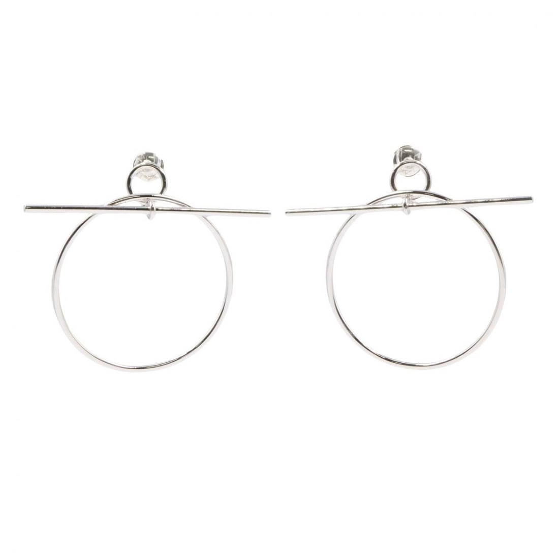 Hermes HERMES Echappé PM Earrings, Sterling Silver 925, Women's Tone: --- Catalog ---Category: SizeSize (HxWxD): 50.00mm x 60.00mm / 1.97'' x 2.36''Category: DesignType: Stud earringsColor: SilverGender: WomenMaterial: Silver 925Category: GeneralBrand: Hermes--- Item Li
