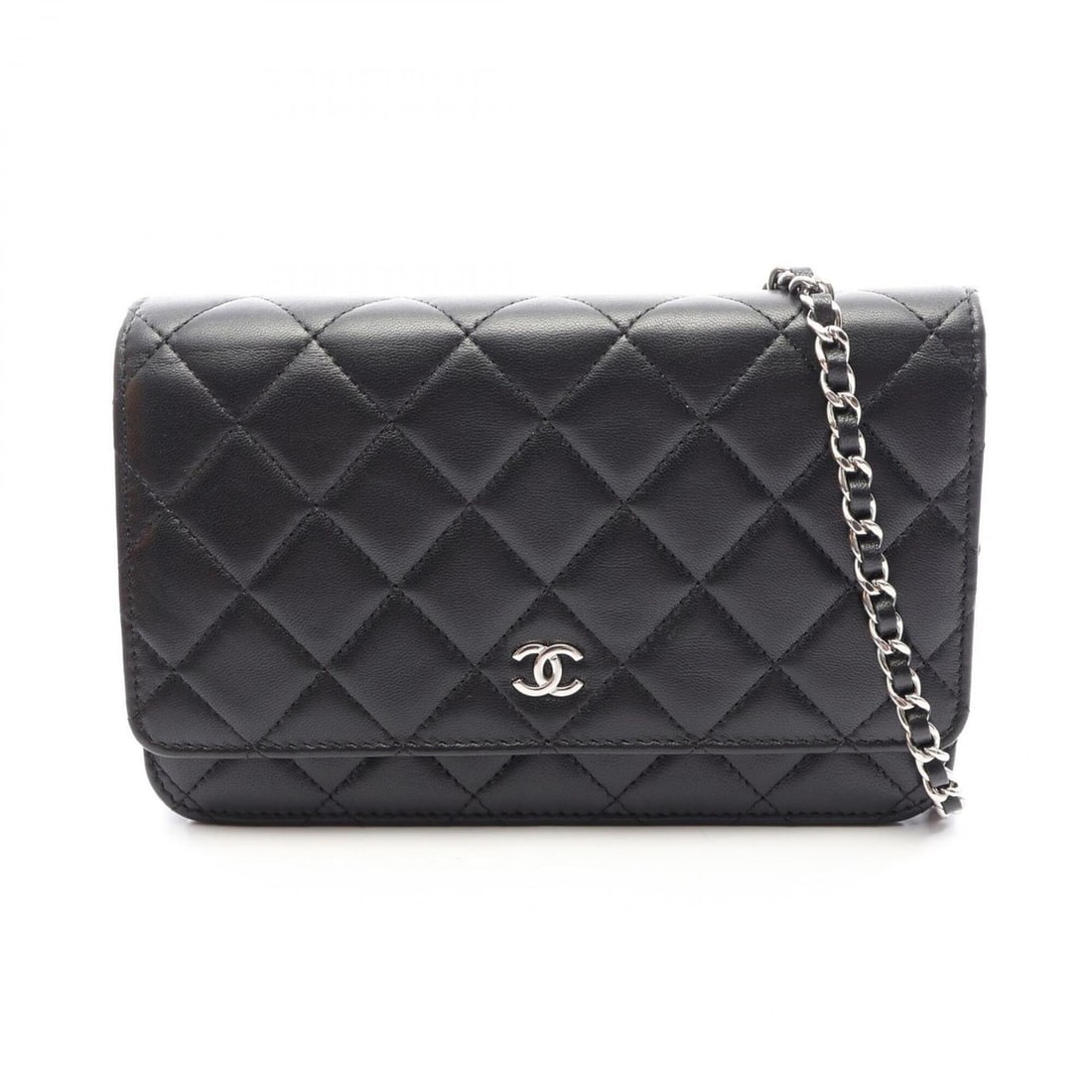 Chanel Matelassé Shoulder Bag/Handbag, Lambskin Leather, Women's, Black: --- Catalog ---Category: SizeSize (HxWxD): 12cm x 19cm x 3cm / 4.72'' x 7.48'' x 1.18''Strap Length: 130cm / 51.18''Category: DesignType: Handbag, Shoulder bagColor: BlackGender: WomenMaterial: Leathe