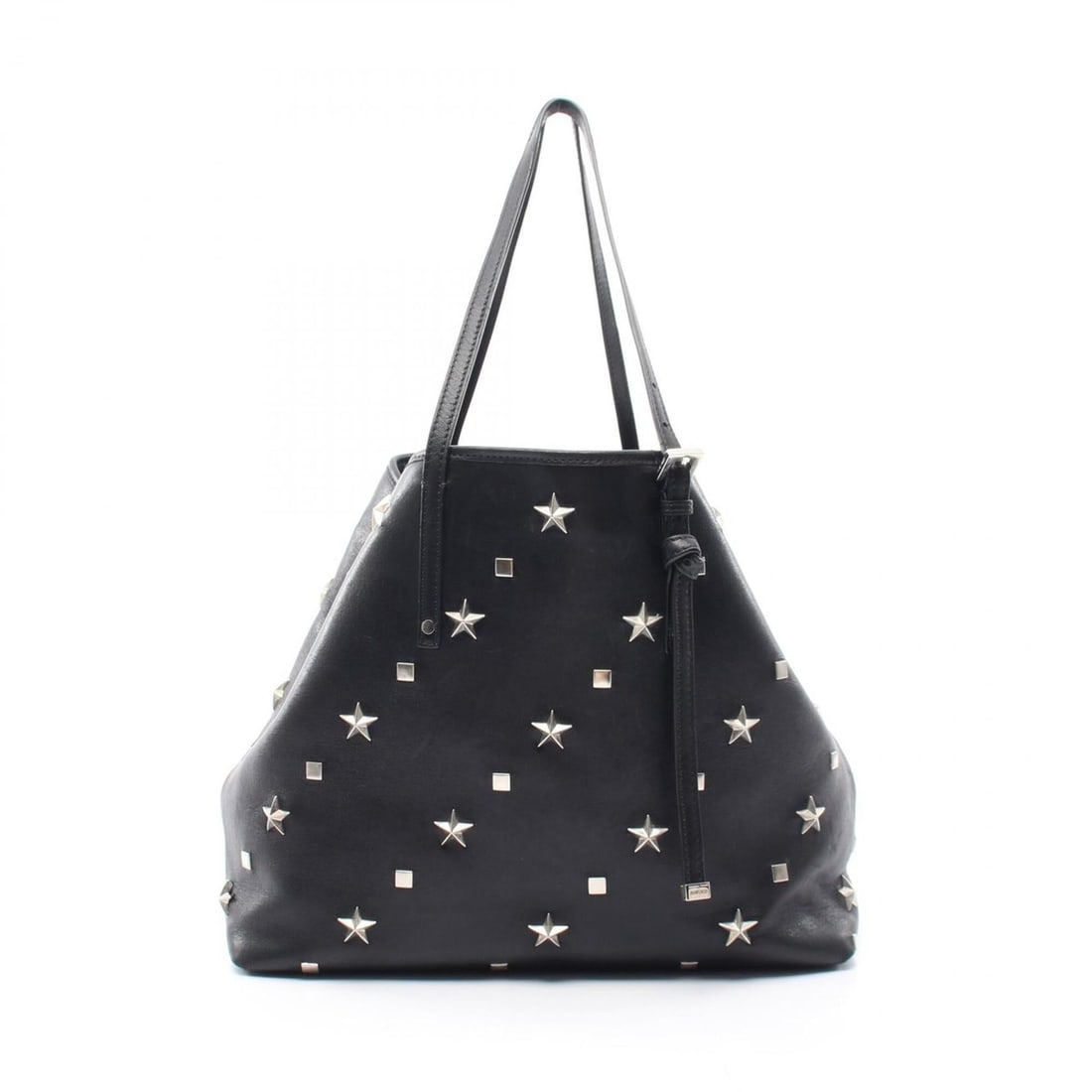 Jimmy Choo Sasha M Star Studded Tote Bag Handbag Leather Women's Black: --- Catalog ---Category: SizeSize (HxWxD): 29cm x 33cm x 18cm / 11.41'' x 12.99'' x 7.08''Category: DesignType: Handbag, Tote bagColor: BlackGender: WomenMaterial: Leather Category: GeneralBrand: Jimm