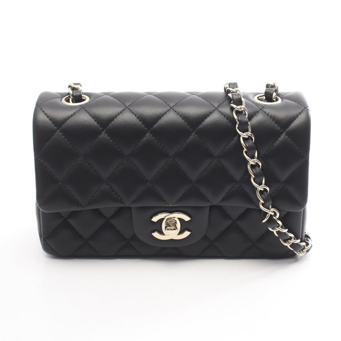 Chanel Mini Matelassé 20 Shoulder Bag/Handbag, Lambskin Leather, Women's, Black (A69900): --- Catalog ---Category: SizeSize (HxWxD): 12cm x 20cm x 6.5cm / 4.72'' x 7.87'' x 2.55''Strap Length: 120cm / 47.24''Category: DesignType: Handbag, Shoulder bagColor: BlackGender: WomenMaterial: Leat
