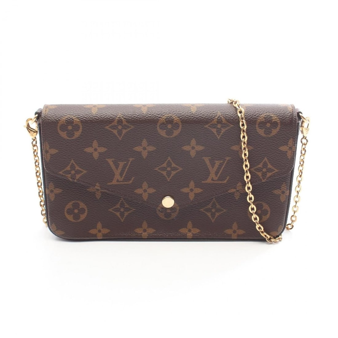 Louis Vuitton Pochette Felicie Shoulder Bag/Handbag, Coated Canvas, Monogram, Women's, Brown, M81896 (1 of 20)