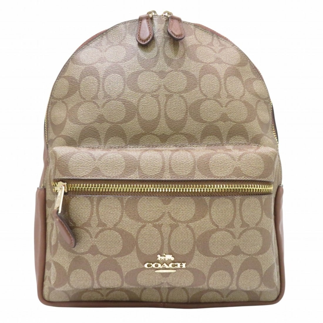 Coach Medium Charlie Backpack, Signature Leather, F32200: --- Catalog ---Category: SizeSize (HxWxD): 36cm x 27cm x 9cm / 14.17'' x 10.62'' x 3.54''Category: DesignType: BackpackColor: BrownGender: Women,MenMaterial: PVC , Leather Category: GeneralBrand: Coac