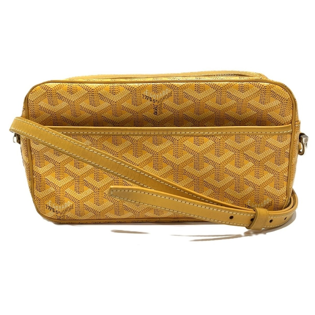Goyard Cup Vert PM Shoulder Bag, Leather: --- Catalog ---Category: SizeSize (HxWxD): 12cm x 22cm x 6.5cm / 4.72'' x 8.66'' x 2.55''Category: DesignType: Shoulder bagColor: YellowGender: WomenMaterial: PVC , Leather Category: GeneralBrand: Goy