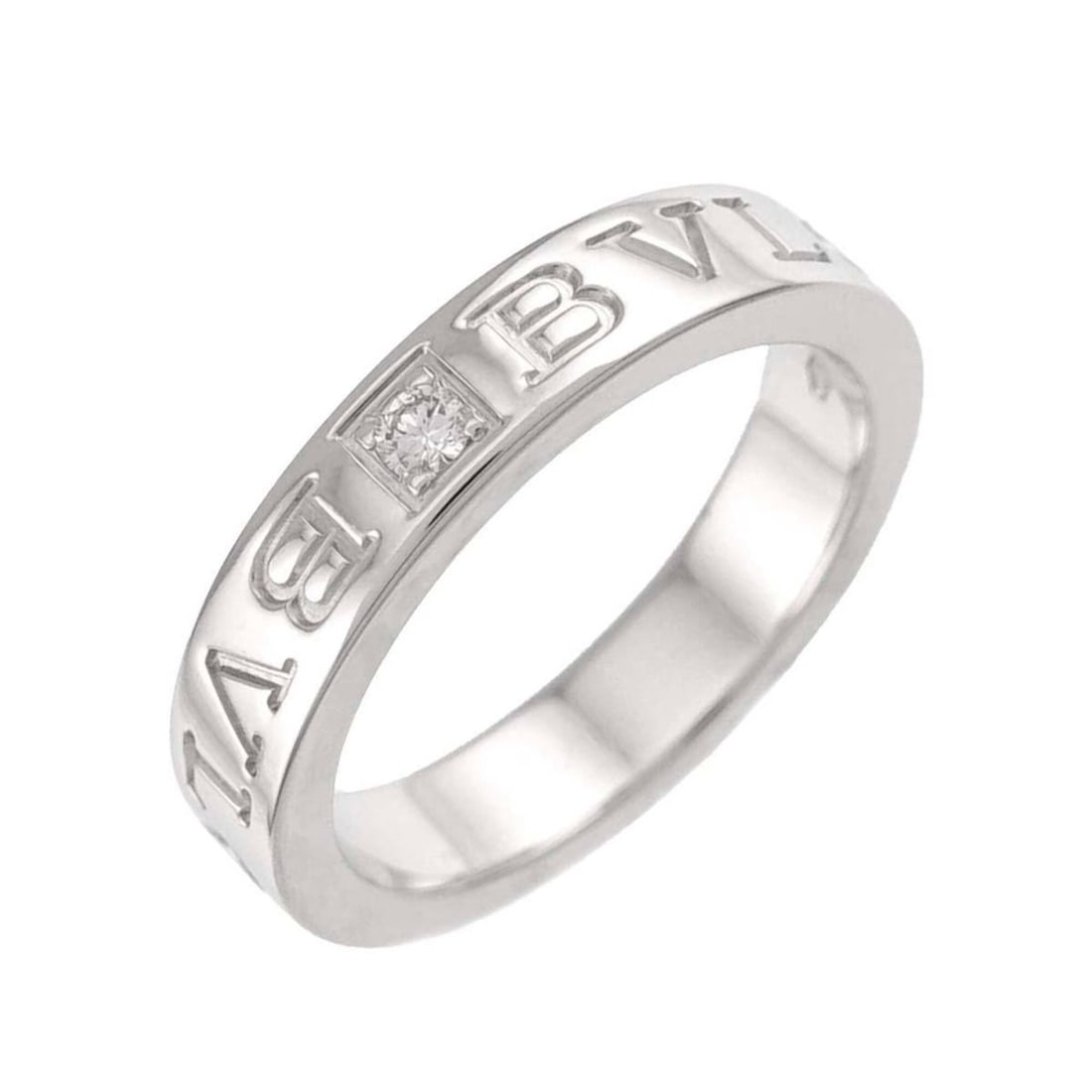 Bulgari BVLGARI B-ZERO1 Essential Ring with Diamonds, 18K WG White Gold 750.: --- Catalog ---Category: SizeJP Size: 10.5US Size: 5.5Category: DesignType: Band ringGender: WomenMaterial: White gold (18K)Category: GeneralBrand: Bvlgari--- Item List ---Section: ConditionRanking: R