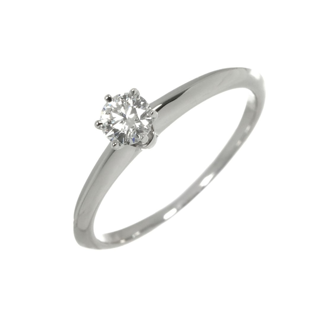 Tiffany & Co. Solitaire Diamond Ring, 0.23ct, D VVS1 VG, Platinum.: --- Catalog ---Category: SizeJP Size: 10US Size: 5.5Category: DesignType: Band ringGender: WomenMaterial: Platinum 950Category: GeneralBrand: Tiffany--- Item List ---Section: ConditionRanking: Rank SA