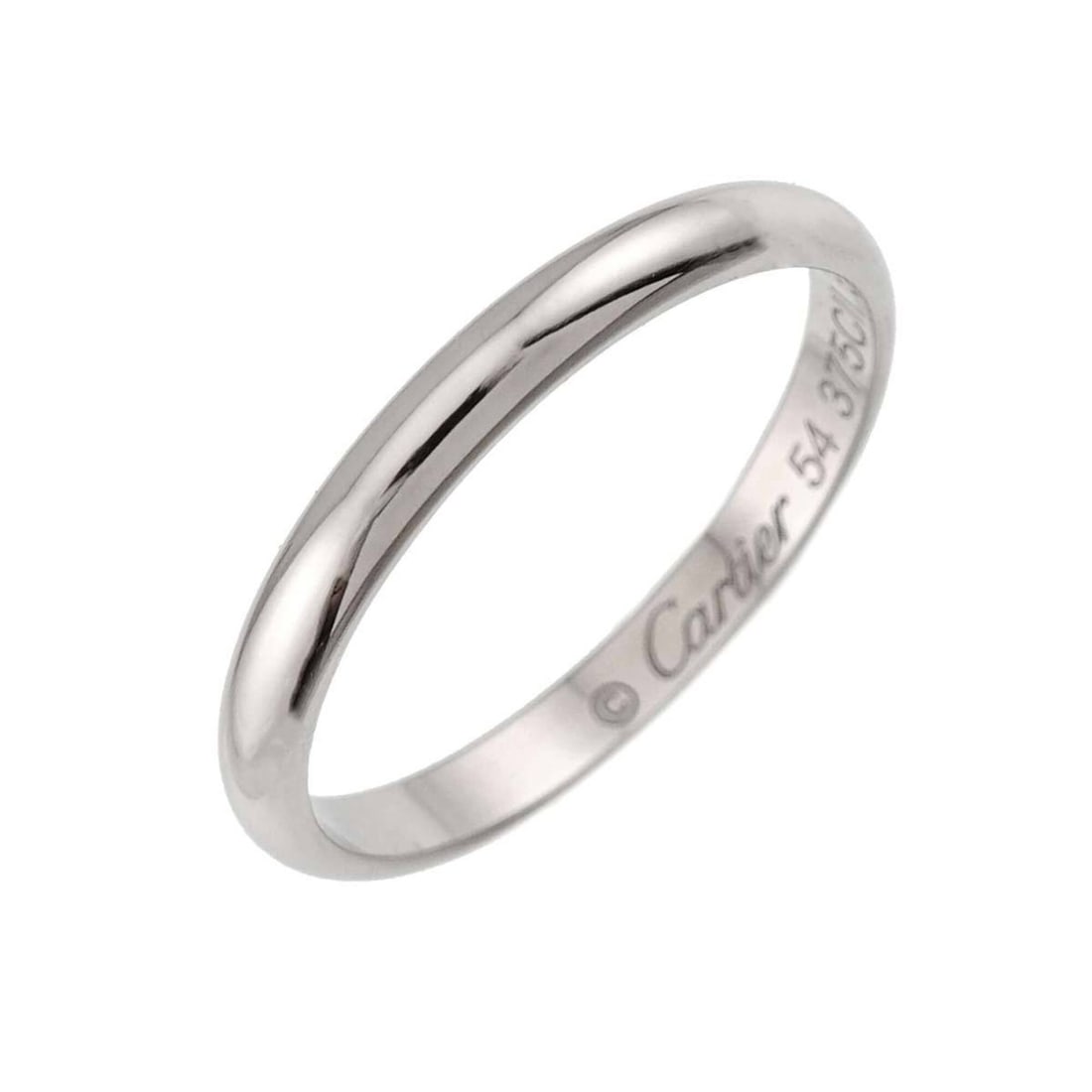 Cartier 1895 Classic #54 Ring, Platinum, 2.5mm width.: --- Catalog ---Category: SizeUS Size: 7Brand Size: 54Category: DesignType: Band ringGender: WomenMaterial: Platinum 950Category: GeneralBrand: Cartier--- Item List ---Section: ConditionRanking: Rank S