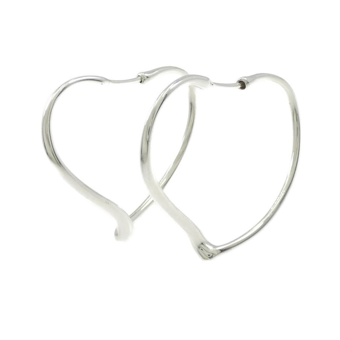 Tiffany Open Heart Hoop Earrings: --- Catalog ---Category: SizeSize (HxWxD): 29.50mm x 4.00mm / 1.16'' x 0.16''Category: DesignType: Hoop earringsGender: WomenMaterial: Silver 925Category: GeneralBrand: Tiffany--- Item List