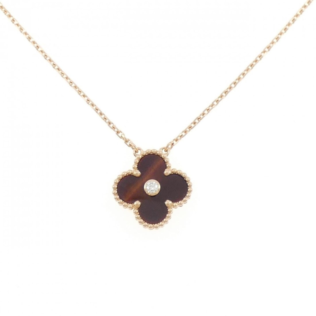 Van Cleef & Arpels Vintage Alhambra 2017 Holiday Limited Edition Necklace: --- Catalog ---Category: SizePendant Size: 14.6mm x 14.6mm / 0.57'' x 0.57''Neck Circumference: 37 cm - 42 cm / 14.56'' - 16.53''Category: DesignGender: WomenMaterial: Pink gold (18K)Pendant Type: