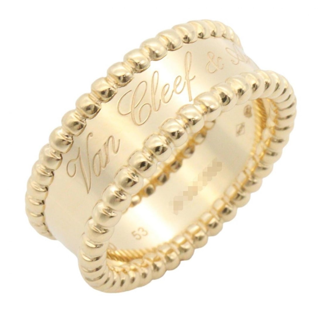 Van Cleef & Arpels Perleture Ring, 18K (Yellow Gold), Men's Women's, Gold Tone, VCAR03Y653: --- Catalog ---Category: SizeJP Size: 12.5US Size: 6.5Category: DesignType: Band ringColor: GoldGender: Men,WomenMaterial: Yellow gold (18K)Category: GeneralMPN: VCAR03Y653Brand: Van Cleef &