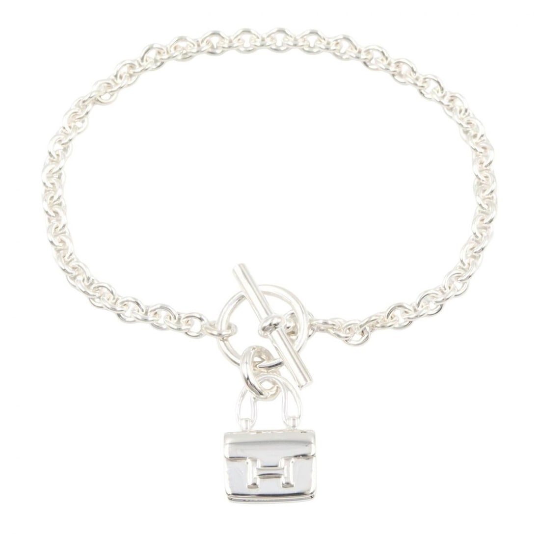 Hermes Amulette Constance Bracelet - Silver 925 Women's: --- Catalog ---Category: SizeLength: 17cm / 6.69''Category: DesignType: Charm braceletColor: SilverGender: WomenMaterial: Silver 925Category: GeneralBrand: Hermes--- Item List ---Section: ConditionRan