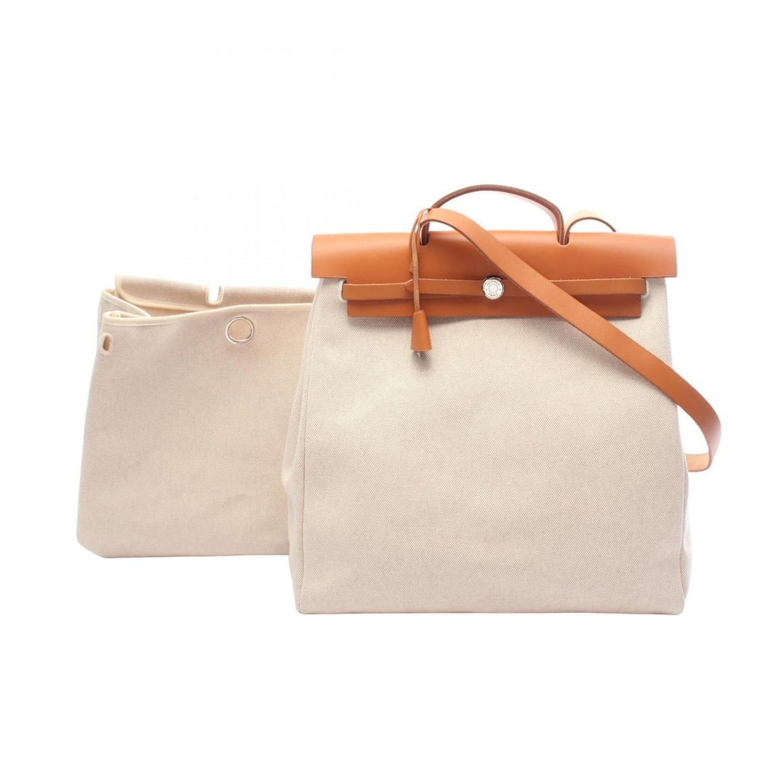 Hermes Herbag MM Ecru Natural 2-Way Handbag Toile H Vache Hunter Women's Beige Brown 029666CK: --- Catalog ---Category: SizeSize (HxWxD): 38cm x 14cm / 14.96'' x 5.51''Category: DesignType: HandbagColor: Beige, BrownGender: WomenMaterial: Toile H Category: GeneralMPN: 029666CKBrand: Hermes--- I