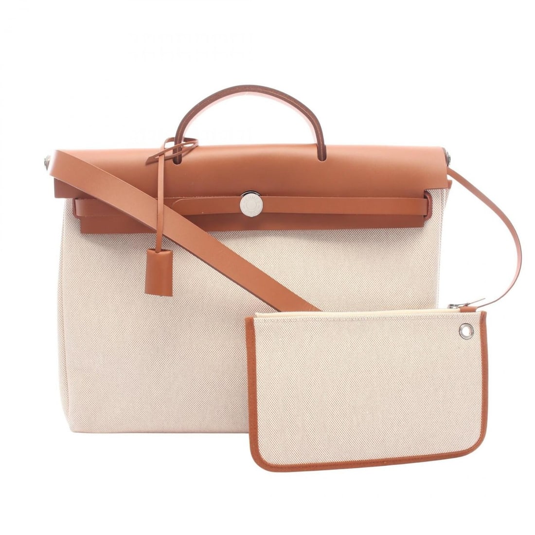 Hermes Herbag Zip Messenger 39 Handbag, Canvas Leather, Vache Hunter Toile H, Hunter, Women's,: --- Catalog ---Category: SizeSize (HxWxD): 26cm x 36cm x 8cm / 10.23'' x 14.17'' x 3.14''Category: DesignType: Handbag, PouchColor: Brown, IvoryGender: WomenMaterial: Canvas , Vache leather , Toile H