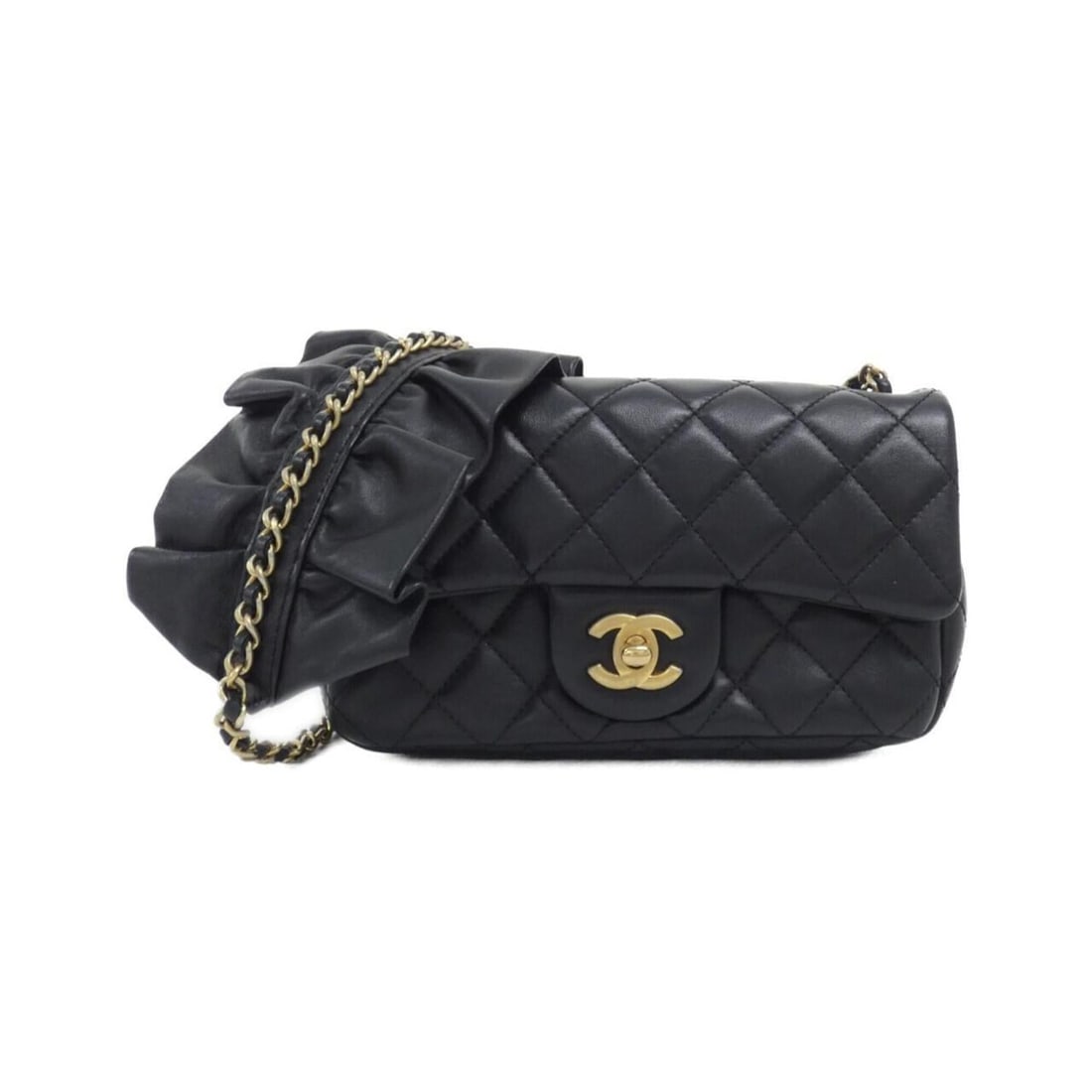 Chanel AS2204 Shoulder Bag: --- Catalog ---Category: SizeSize (HxWxD): 12cm x 19cm x 6cm / 4.72'' x 7.48'' x 2.36''Category: DesignType: Shoulder bagColor: BlackGender: WomenMaterial: Leather Hardware Color: Matte
