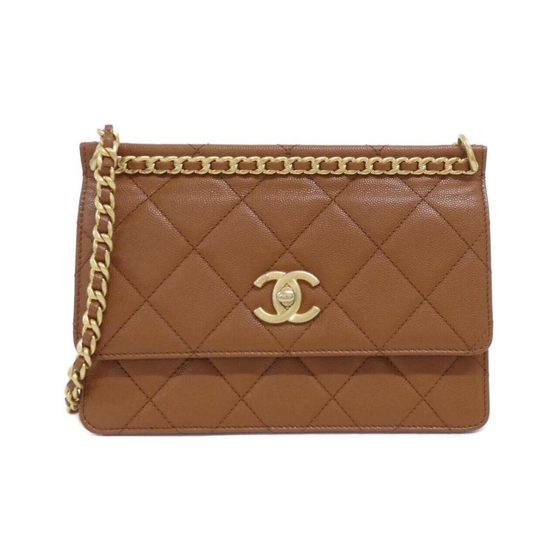 Chanel AS4169 Shoulder Bag: --- Catalog ---Category: SizeSize (HxWxD): 15cm x 21cm x 8cm / 5.9'' x 8.26'' x 3.14''Category: DesignType: Shoulder bagColor: BrownGender: WomenMaterial: Grained Calfskin Hardware Color: Matte