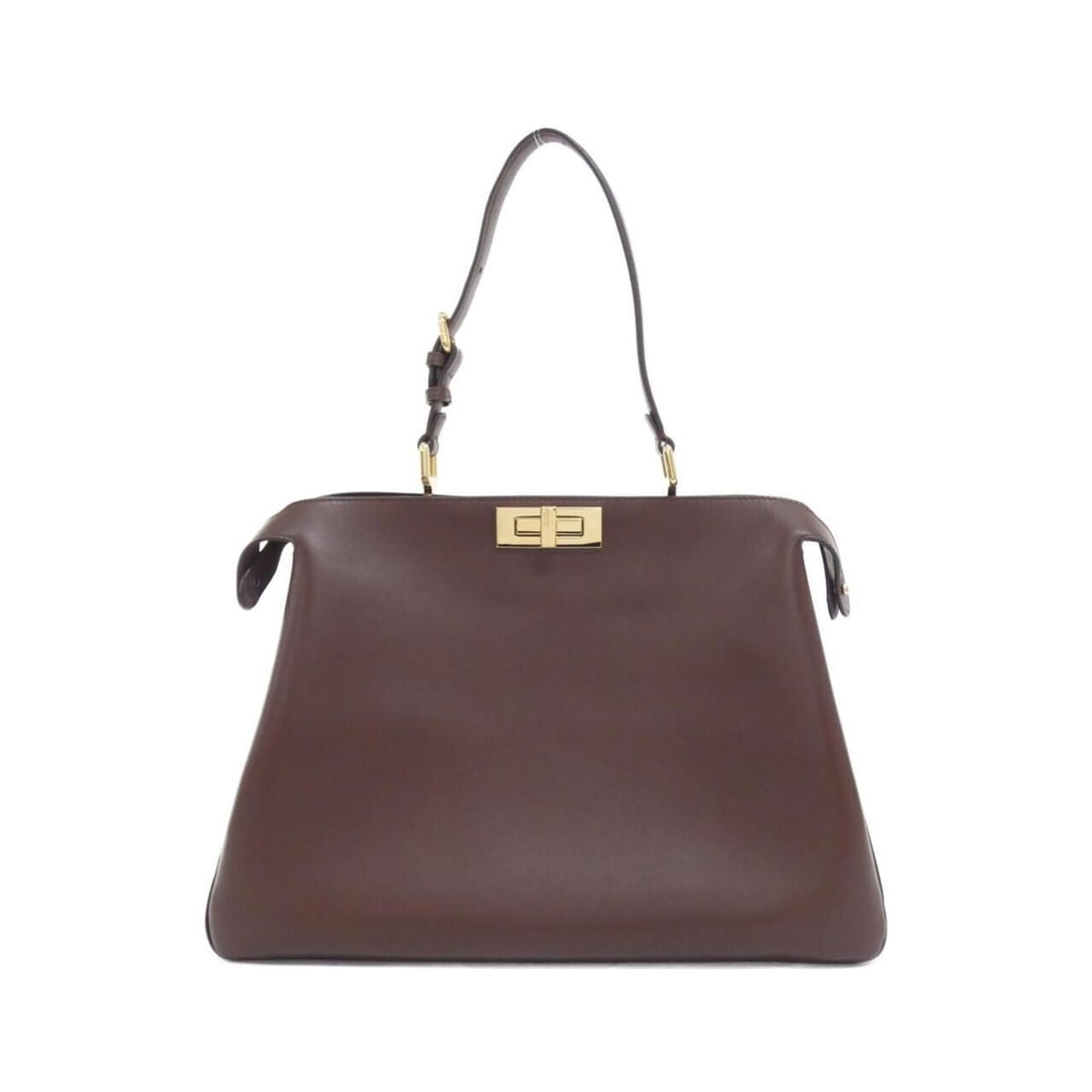 Fendi Peekaboo Soft Large 8BN358 AOVH Handbag: --- Catalog ---Category: SizeSize (HxWxD): 28cm x 40cm x 13cm / 11.02'' x 15.74'' x 5.11''Category: DesignType: HandbagColor: Dark brownGender: Women,MenMaterial: Leather Hardware Color: