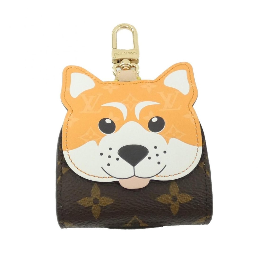 Louis Vuitton Monogram (LV Vers) Dock Handbag Holder Shiba GI1437 Keyring: --- Catalog ---Category: SizeSize (HxWxD): 10cm x 8cm / 3.93'' x 3.14''Category: DesignType: HandbagColor: MarronGender: Women,MenMaterial: Coated canvas Hardware Color: GoldCategory: GeneralMPN: