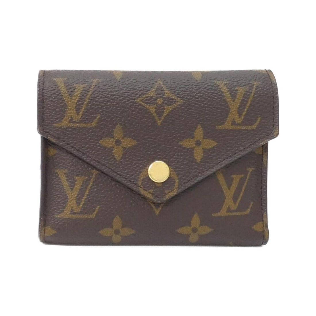 Louis Vuitton Monogram Portefeuille Victorine M62472 Wallet: --- Catalog ---Category: SizeSize (HxWxD): 9cm x 12cm x 1cm / 3.54'' x 4.72'' x 0.39''Category: DesignType: Wallet (tri-fold)Color: MarronGender: Men,WomenMaterial: Coated canvas Category: