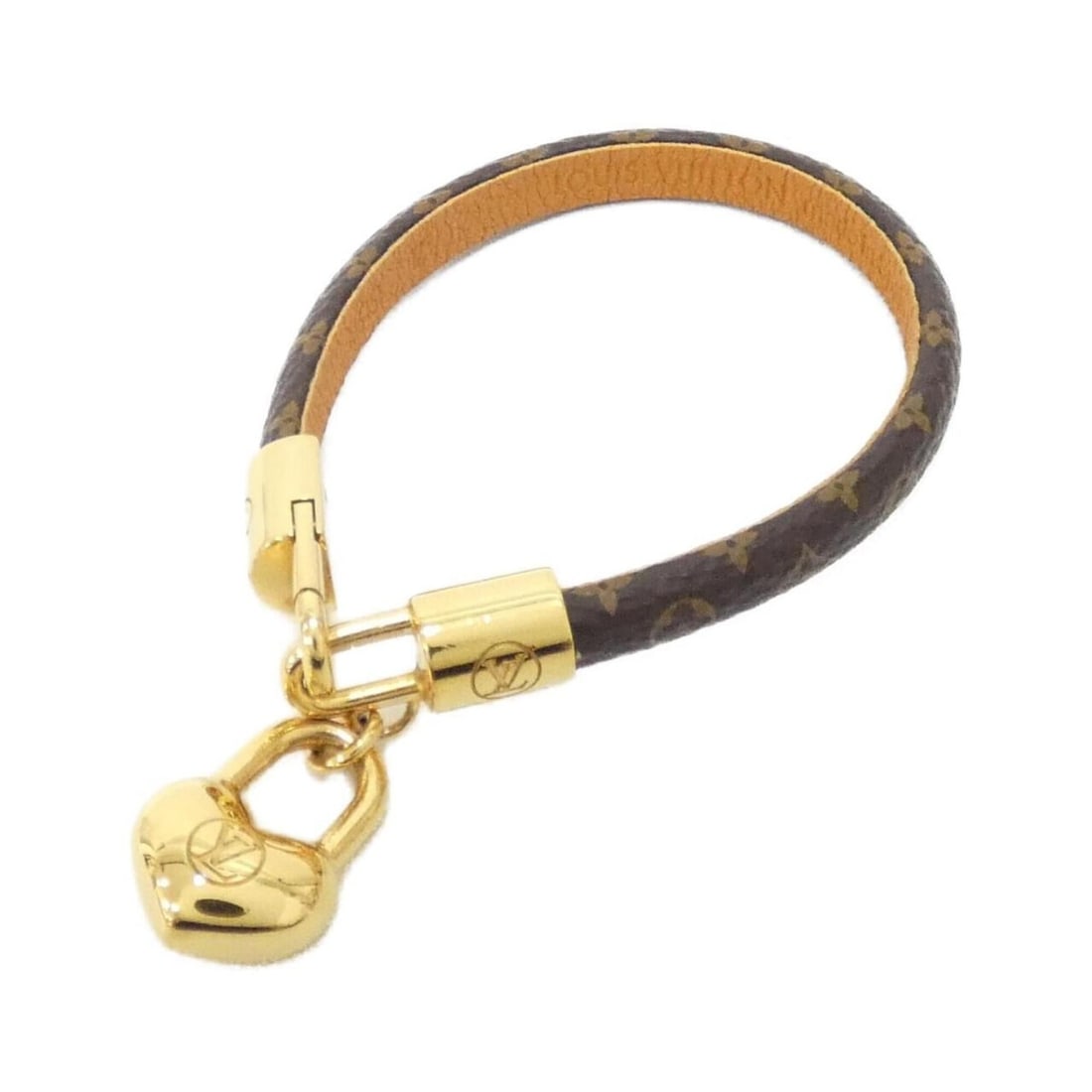 Louis Vuitton Monogram Bracelet Crazy in Rock 17cm M6451F: --- Catalog ---Category: SizeLength: 17cm / 6.69''Category: DesignType: Charm braceletColor: MarronGender: Men,WomenMaterial: CanvasCategory: GeneralMPN: M6451FBrand: Louis Vuitton--- Item List