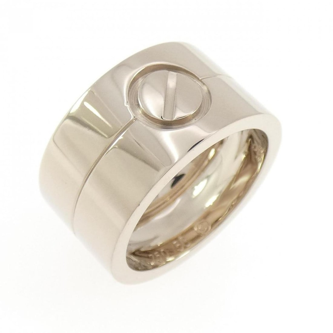 Cartier High Love Ring: --- Catalog ---Category: SizeWidth: 10.7mm / 0.42''Weight: 16g / 0.56oz.JP Size: 13US Size: 6.5Category: DesignType: Band ringGender: WomenHandmade: YesMaterial: White gold (18K)Category: