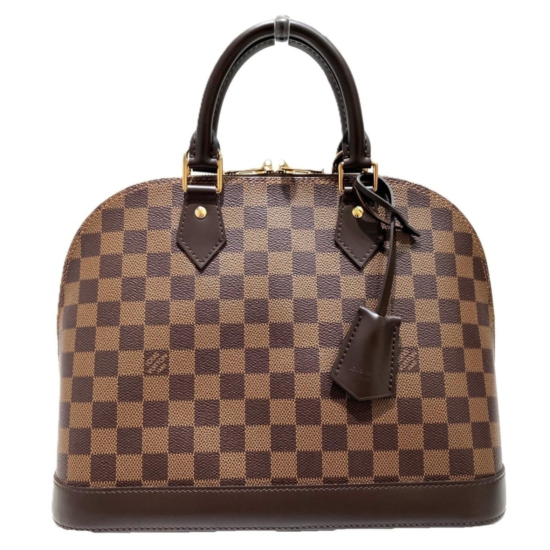 Louis Vuitton Alma PM Handbag, Damier Ebene, Canvas, N53151: --- Catalog ---Category: SizeSize (HxWxD): 24cm x 31.5cm x 15cm / 9.44'' x 12.4'' x 5.9''Handle Length: 25cm / 9.84''Category: DesignType: HandbagColor: BrownGender: WomenClosure: ZipperMaterial: