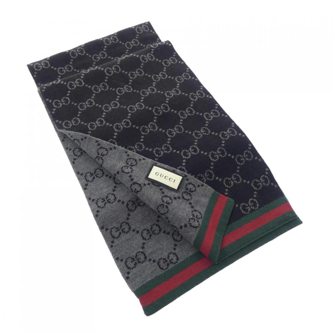 Gucci scarf: --- Catalog ---Category: SizeSize (LxW): 1.75m x 21cm / 68.89'' x 8.26''Category: DesignType: StoleColor: Black, GrayGender: MenCategory: GeneralBrand: Gucci--- Item List ---Section: