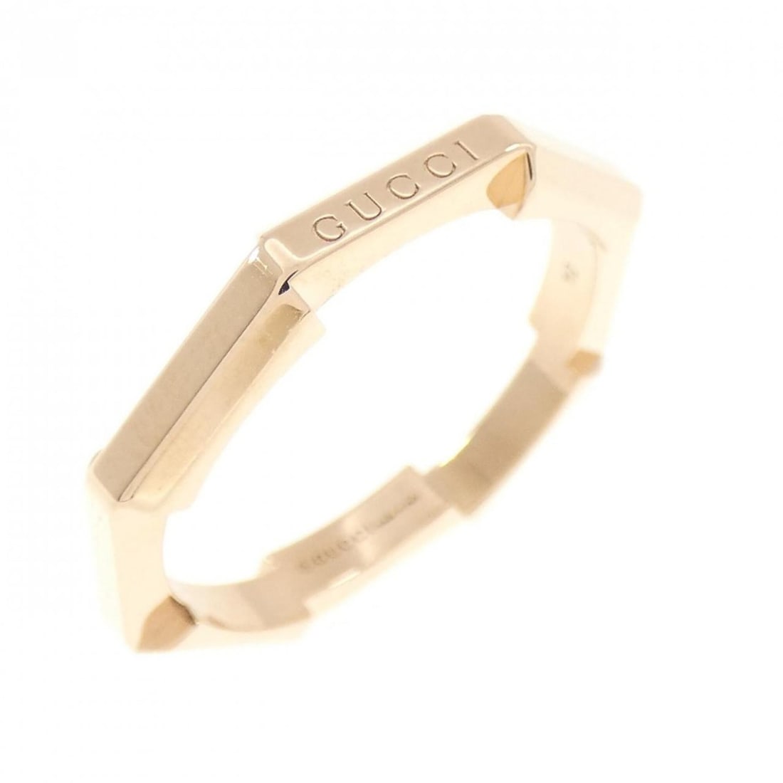 Gucci Link to Love Ring: --- Catalog ---Category: SizeWidth: 2.9mm / 0.11''Weight: 3g / 0.1oz.JP Size: 9.5US Size: 5Category: DesignType: Band ringGender: WomenMaterial: Pink gold (18K)Category: GeneralBrand: Gucci--- Item Li
