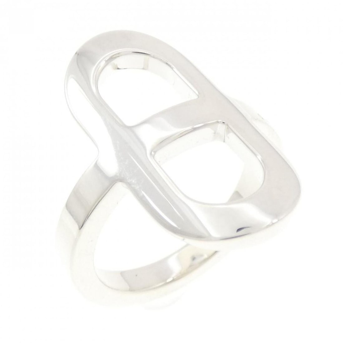Hermes Hermès Ever Chaine d'Ancre Small Ring: --- Catalog ---Category: SizeWeight: 5.3g / 0.18oz.JP Size: 10US Size: 5.5Brand Size: 50Category: DesignType: Band ringMetal: SilverGender: WomenMetal Purity: Silver925Category: GeneralBrand: